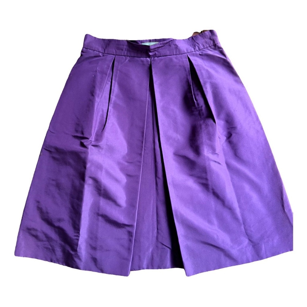 Prada Vibrant Purple A-Line Skirt